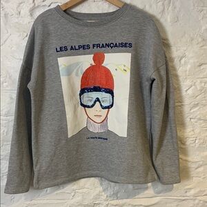 SALE Retro sequin alpine theme sweatshirt Y2K après ski